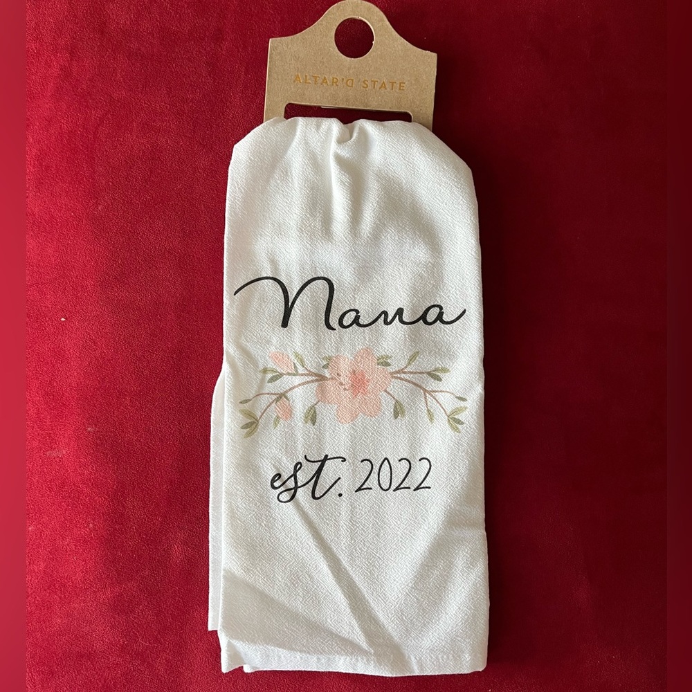 New “Nana” dish towel
